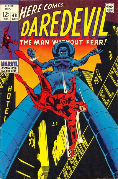Daredevil #48 (Jan. 1969). Gene Colan (penciler) and George Klein (inker).