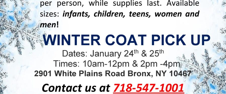 Free Winter Coats Drive At SUNY North Bronx