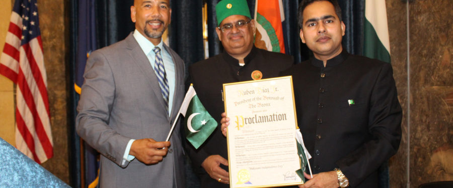 Borough President Diaz Hosts Pakistani Independence Day Celebration