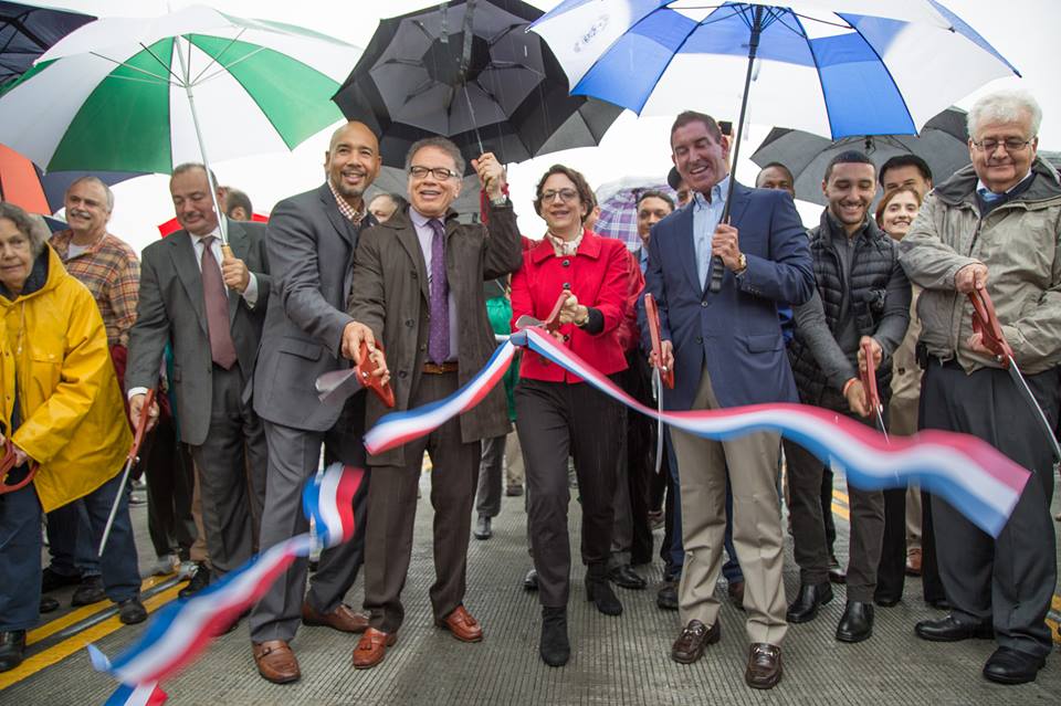 Mayor de Blasio Announces Opening Of New City Island Bridge In Bronx