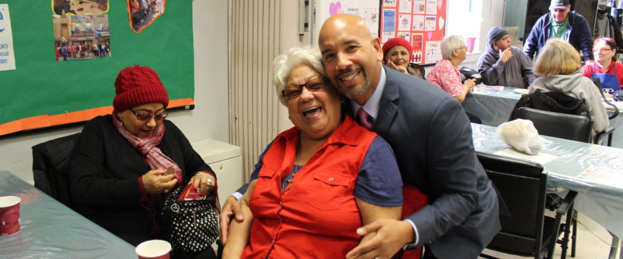 BP Diaz Visits SAGE Center Bronx On St. Valentine’s Day