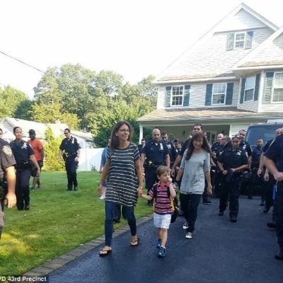 Sgt. Paul Tuozzolo’s Son Is Escorted By Dozens Of Officers For His First Day Of School