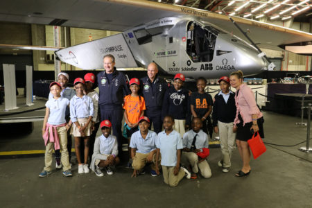 Hundreds Of NYC Students Meet Clean-Tech Aviation Pioneers & Tour Plane