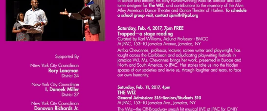 Black History Month Celebration Series At Jamaica Center For Arts & Learning