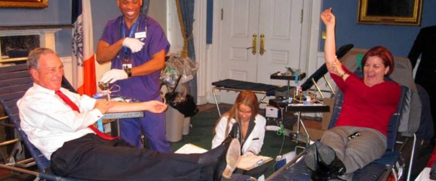 Mayor Bloomberg & Speaker Quinn Host Blood Drive