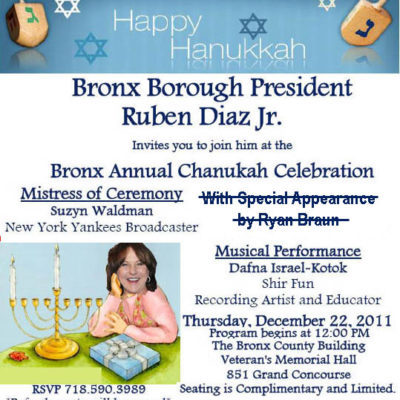 Bronx Annual Chanukah Celebration
