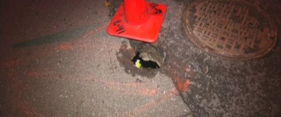 Bronx Woman Gets Leg Stuck In Sinkhole