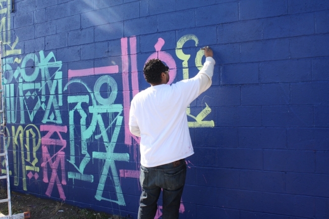 COPE2 & RETNA Collaborate On Bronx Mural