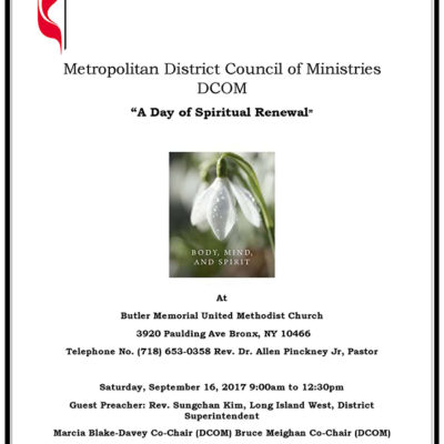 MET District Day Of Spiritual Renewal