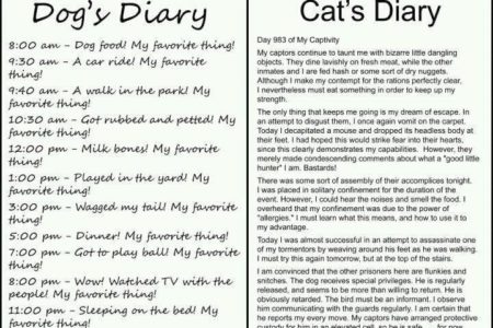 Dog’s vs. Cat’s Diary