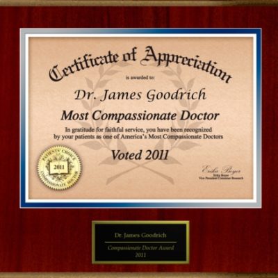 Dr. James Goodrich Of Bronx Honored As A Compassionate Doctor
