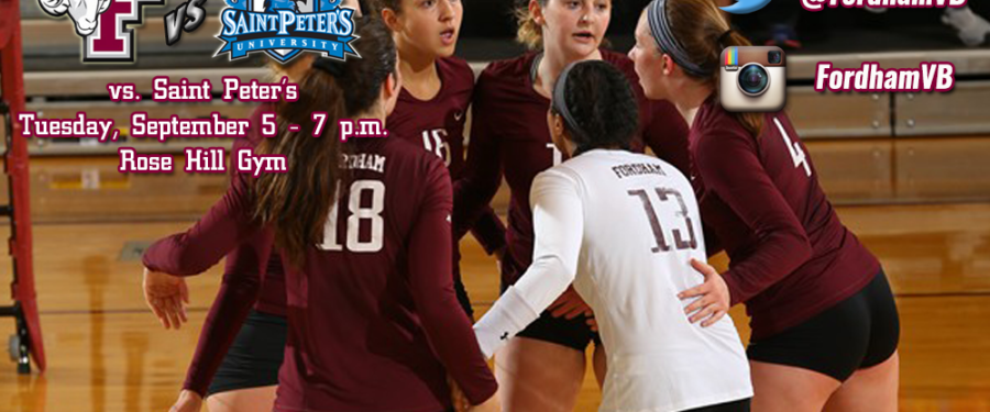 The Fordham Women’s  Volleyball Team Hosts St. Peter’s Tuesday Night