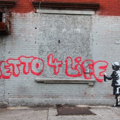 Banksy’s Latest Stencil In South Bronx