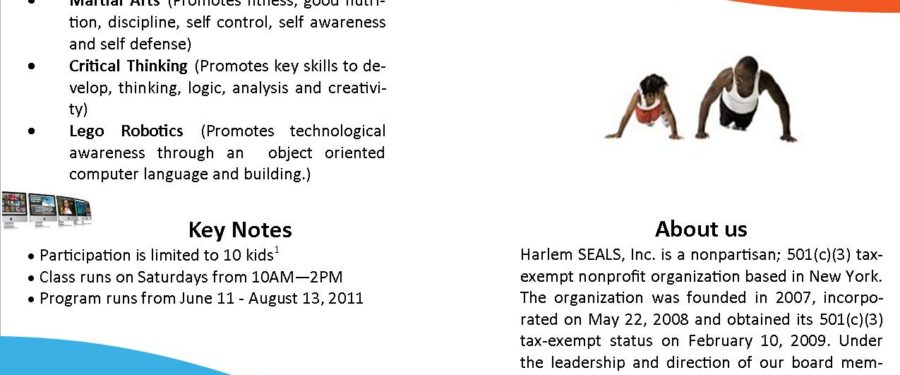 Harlem SEALS’ Bronx Summer Program