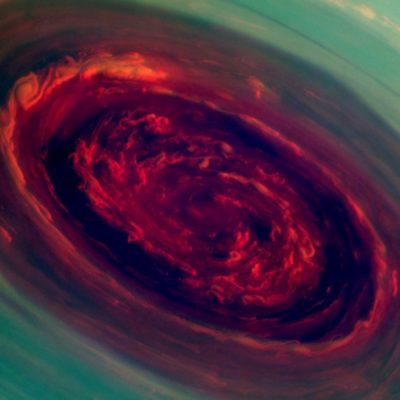 Hurricane On Saturn