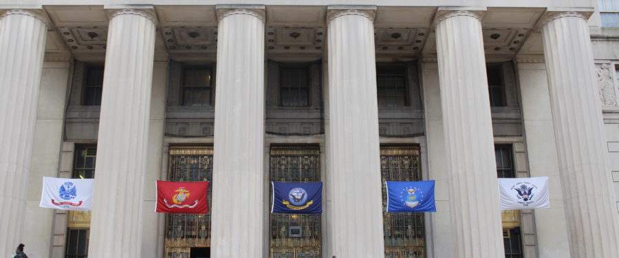 NYC Kicks Off Veterans Week By Displaying Military Service Branch Flags