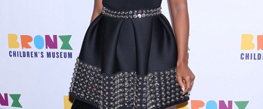 Kerry Washington Parades Her Slender Stems In Metal Embellished Minidress At Bronx Children’s Museum