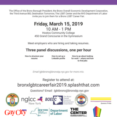 2019 Bronx LGBT Career Fair