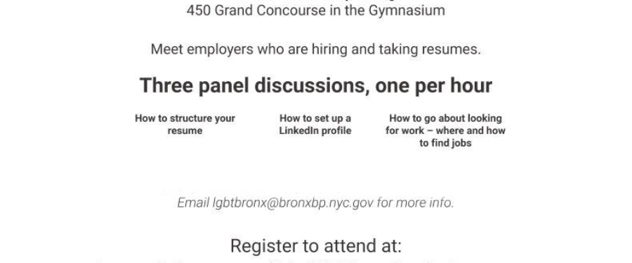 2019 Bronx LGBT Career Fair