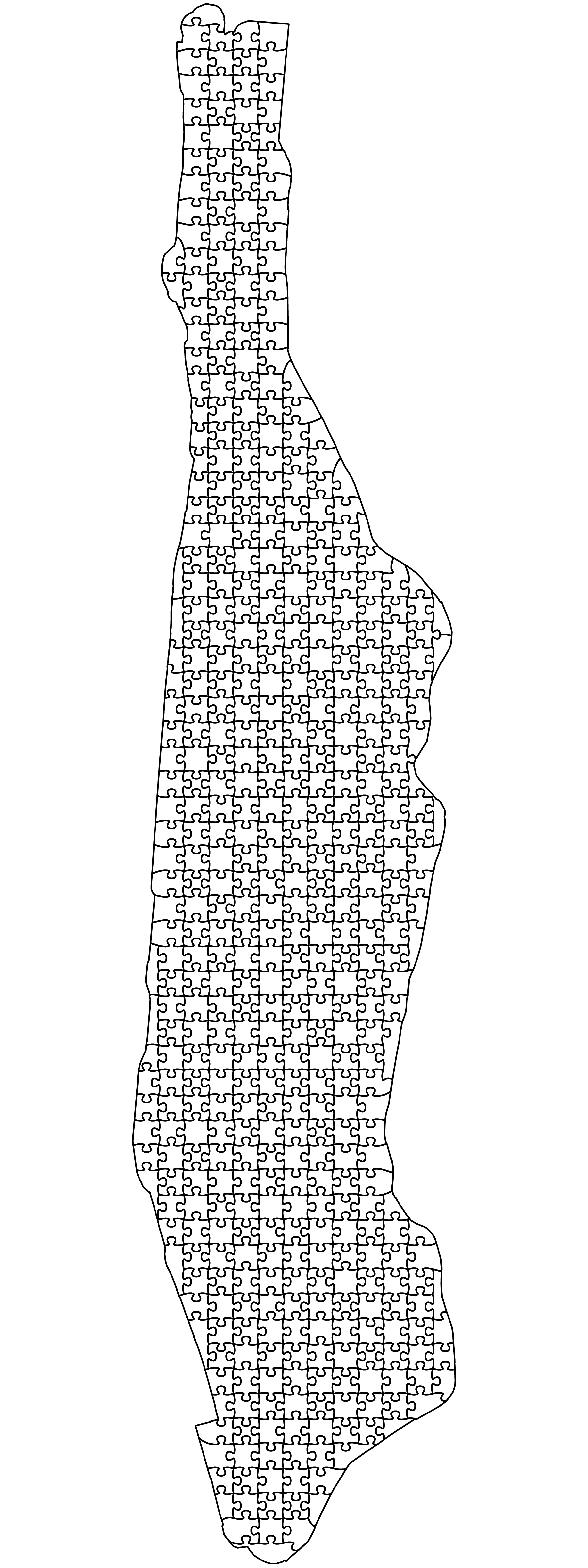 Manhattan Puzzle Outline