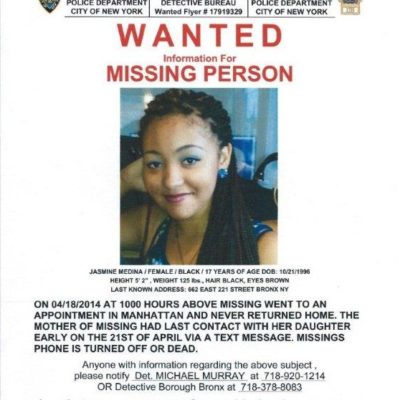 Bronx Teen Jasmine Medina Missing