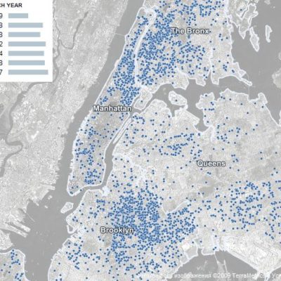 New York City Homicide Map 2003-2009