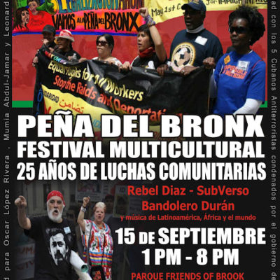 Peña del Bronx Celebrates 25 Years Of Struggle