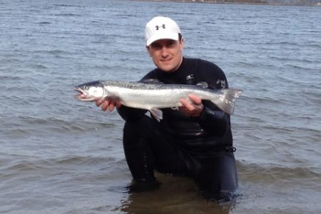 Angler Lands Atlantic Salmon In Bronx
