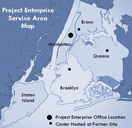 Project Enterprise service map.