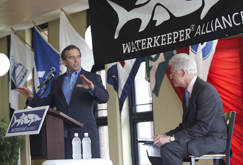 Waterkeeper Alliance Chairman and Founder Robert F. Kennedy, Jr. introduces President Clinton