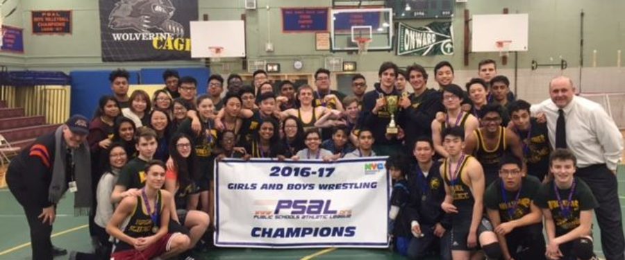 Bronx Science Girls & Boys Wrestling Team PSAL City Champs
