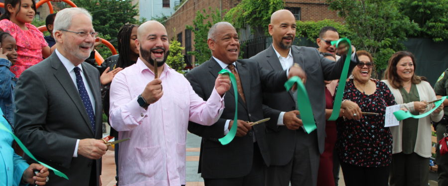 Ribbon Cutting At Melrose Commons Park