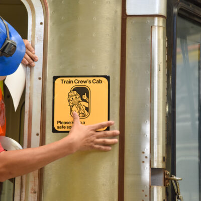 MTA Installs Social Distancing Decals To Help Protect Workforce