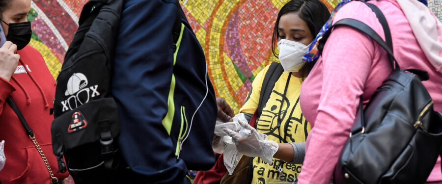 MTA Mask Force Approaches 200,000 Masks Given Out This Week