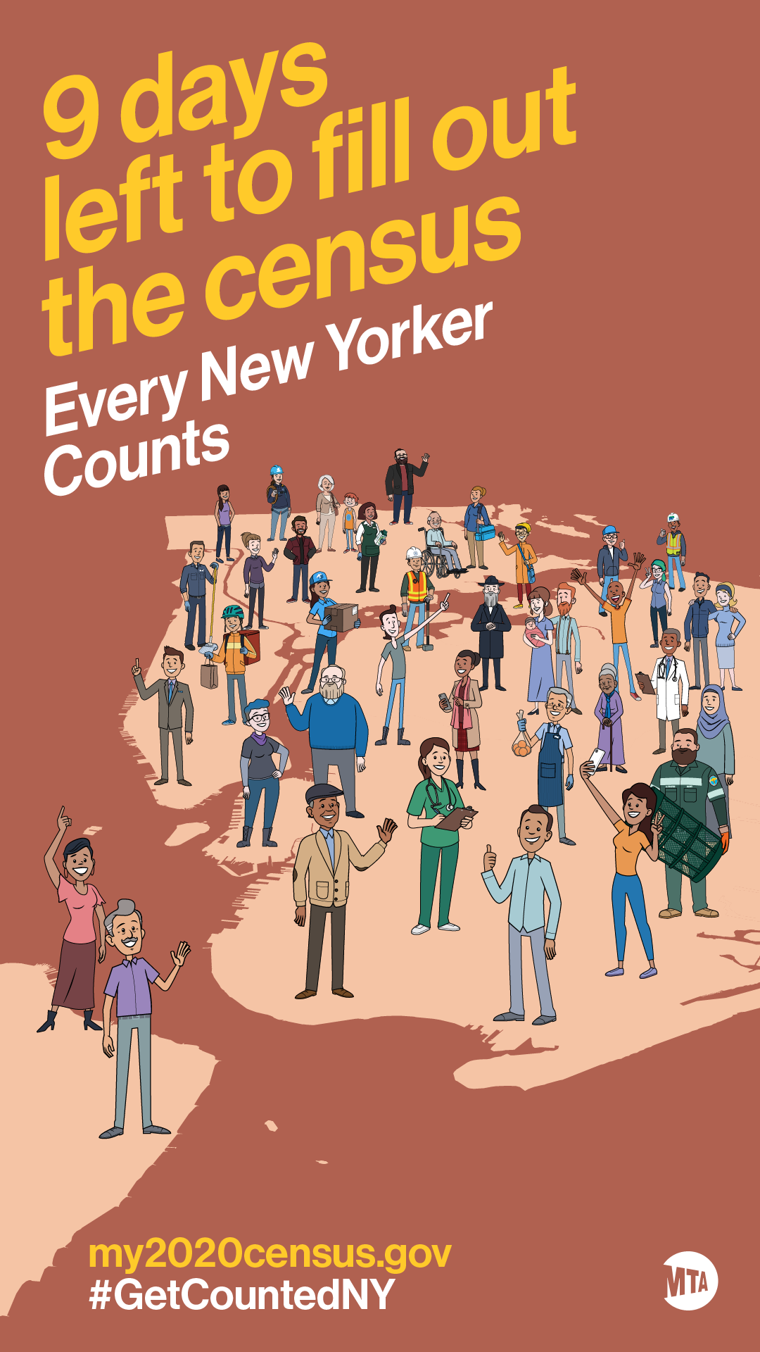 MTA Launches New Countdown Campaign To Fill Out 2020 Census