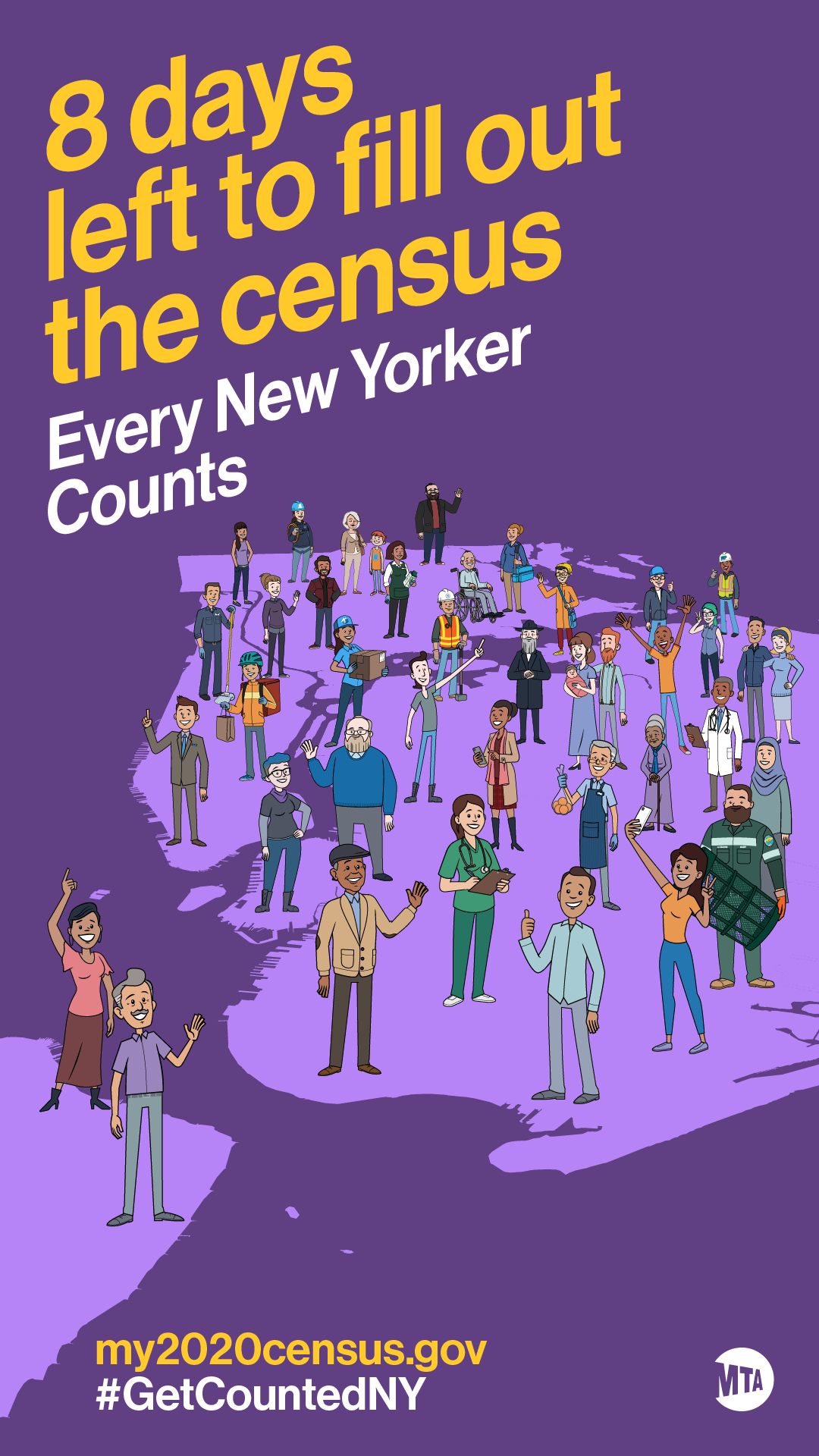 MTA Launches New Countdown Campaign To Fill Out 2020 Census