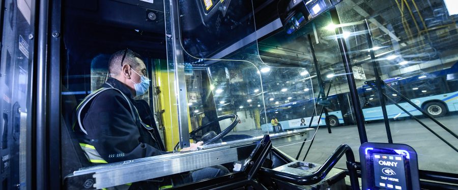 Installation Of Protective Barriers On 4,800 Local Buses Completed