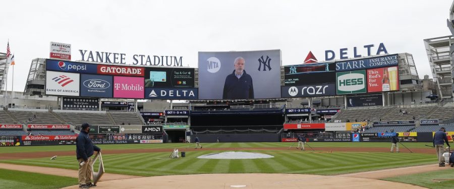 MTA Chairman Foye Appears On Yankee Stadium Jumbotron