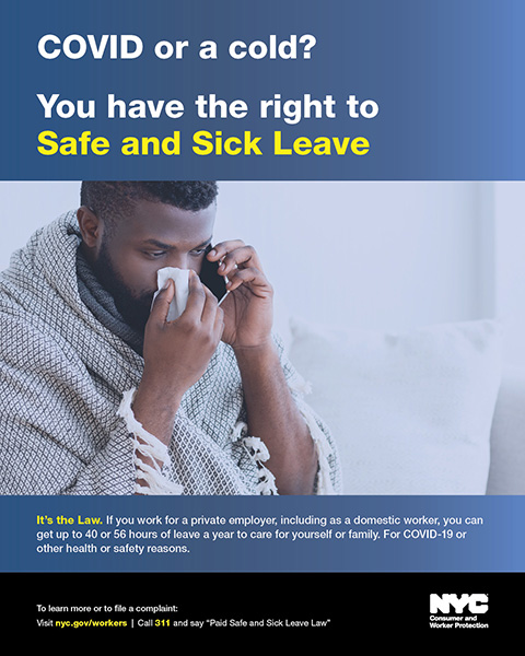Public Awareness Campaign Reminds New Yorkers Of Their Right To Paid Safe And Sick Leave