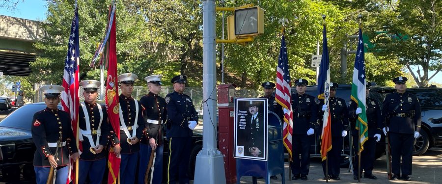 Unveiling “Officer Richard Lopez Way” In Honor Of The Late Bronx Police Officer