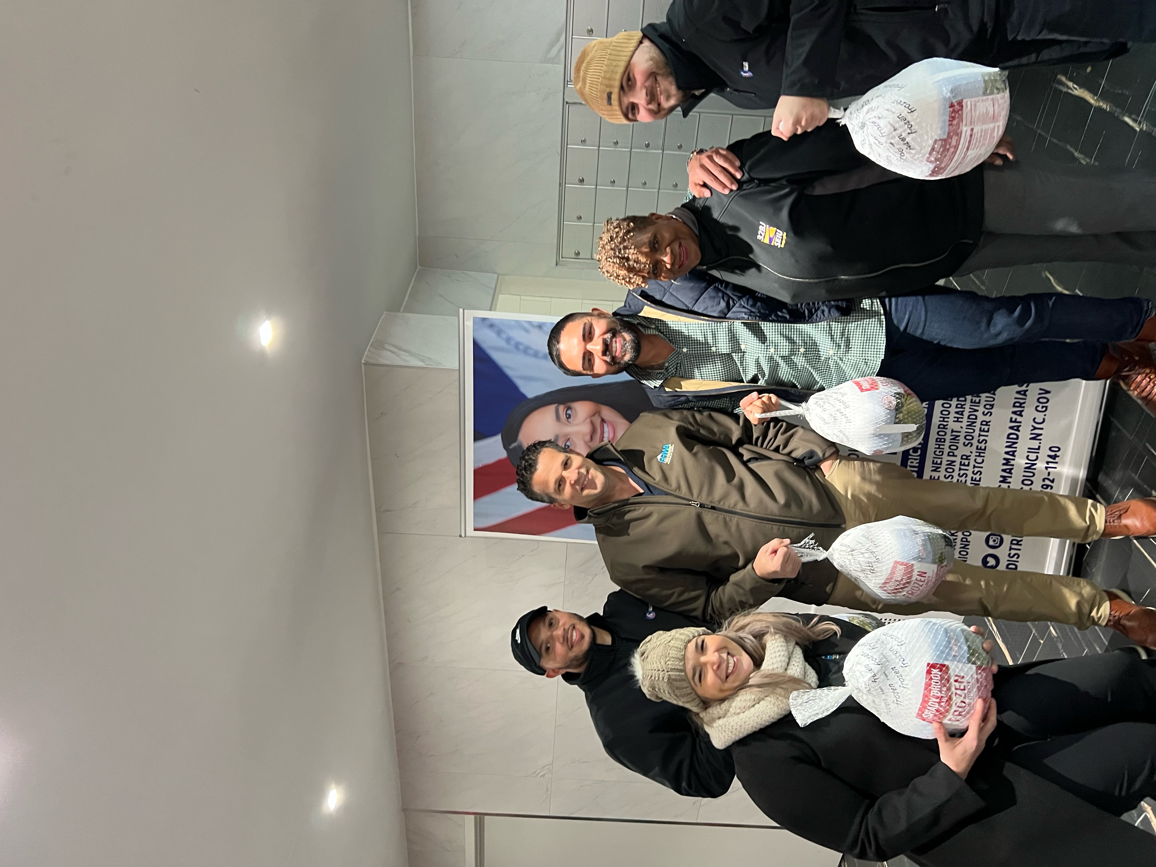 Home Healthcare Workers Deliver Thanksgiving Turkeys To Needy Families In The Bronx