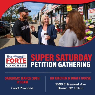Tina Forte For Congress: Super Saturday Petition Gathering