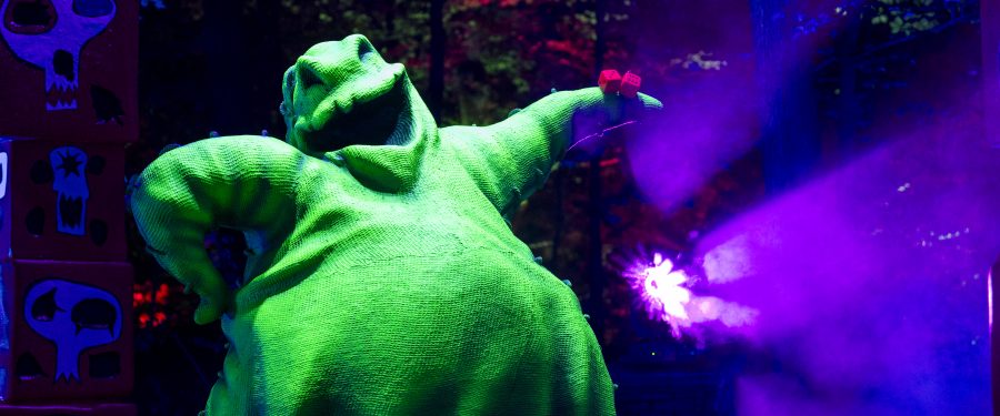 Disney “Tim Burton’s The Nightmare Before Christmas” Light Trail Opens At The New York Botanical Garden