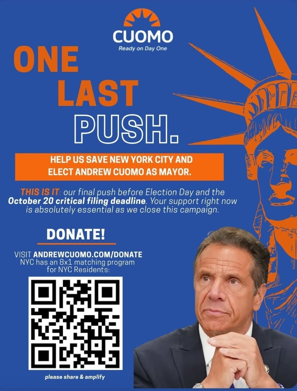 Help Us Save New York City and Elect Andrew Cuomo As Mayor Help Us Save New York City and Elect Andrew Cuomo As Mayor