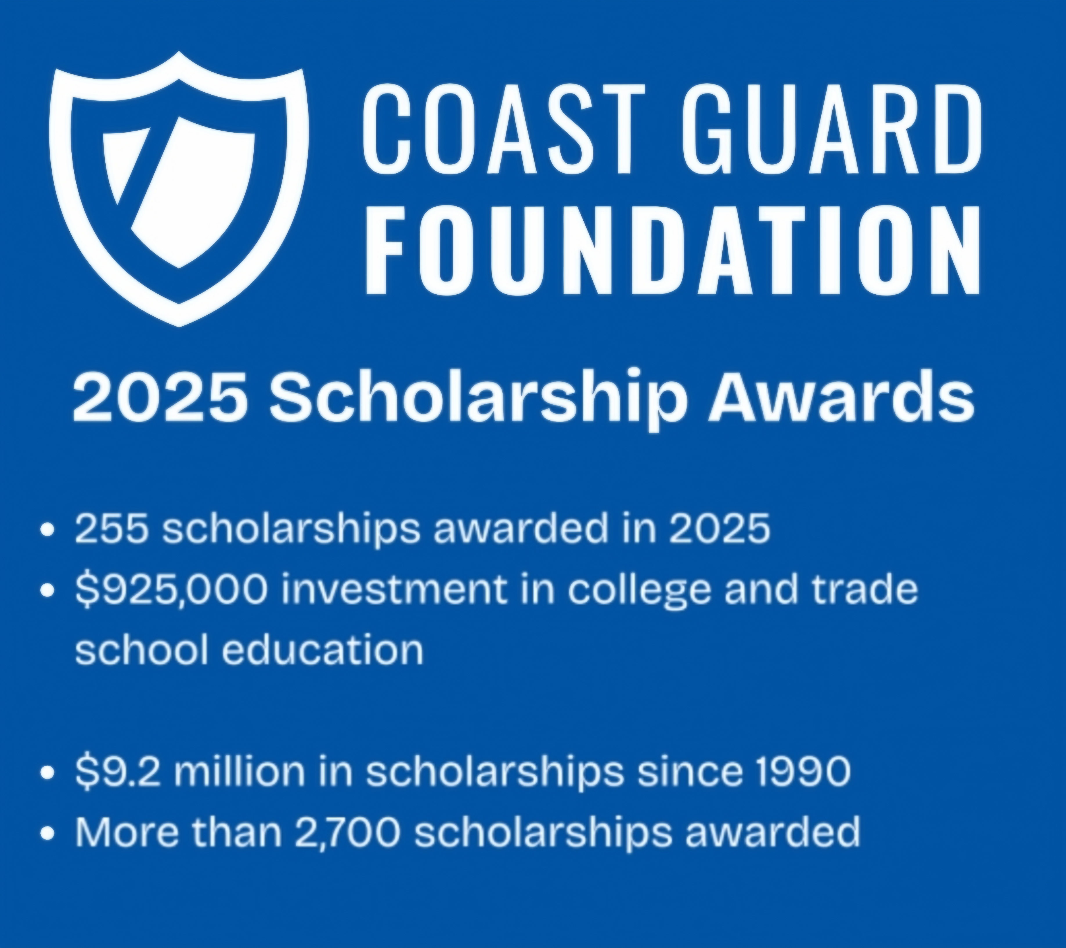 New York Students Awarded Coast Guard Foundation Scholarships For The Academic 2025-2026 Year New York Students Awarded Coast Guard Foundation Scholarships For The Academic 2025-2026 Year