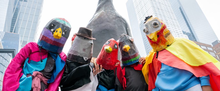 The High Line Says “Farewell, Dinosaur” With Feather-Brained Closing Event For The Giant Pigeon Sculpture