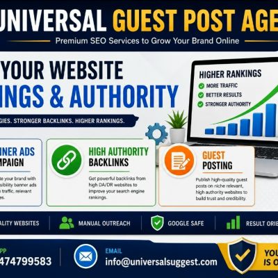 Trusted Guest Posting Agency For Quality SEO Backlinks | +447828707595 | info@universalsuggest.com