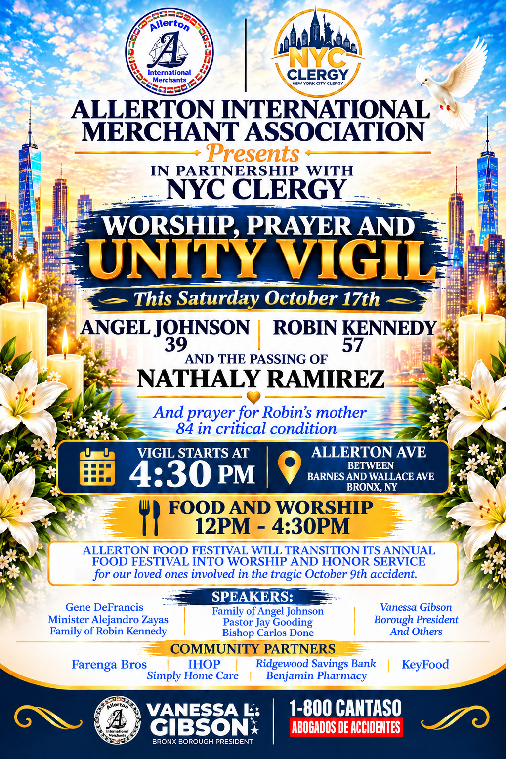 Bronx Community Unites In Prayer & Solidarity For Families Affected By Tragedy Bronx Community Unites In Prayer & Solidarity For Families Affected By Tragedy